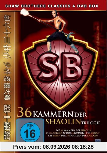 36 Kammern der Shaolin Trilogie [4 DVDs]