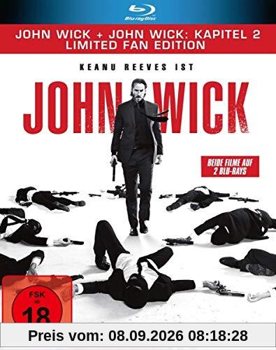 John Wick + John Wick: Kapitel 2 – Limited Fan Edition (2 Blu-rays in veredelter O-Card)