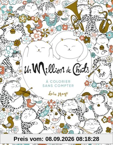 Un million de chats : à colorier sans compter