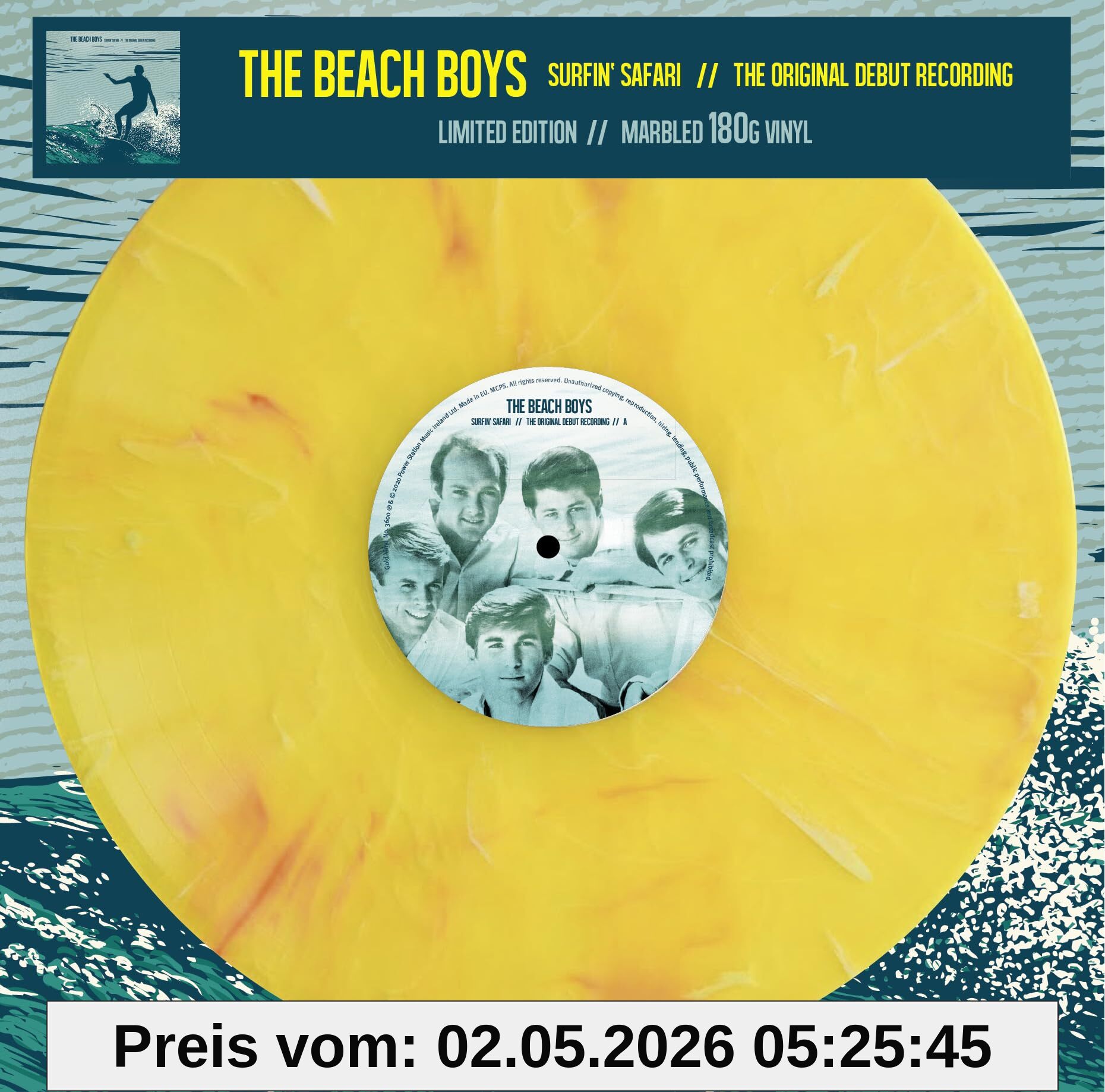 The Beach Boys - Surfin’ Safari - The Original Debut Recording - Limitiert - 180gr. marbled [ Limited Edition / Farbiges Vinyl / 180g Vinyl] [Vinyl Single]