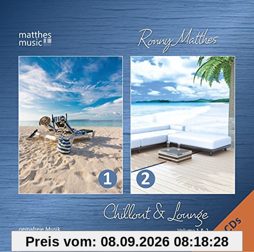 Chillout & Lounge (Vol.1 & 2) - Gemafreie Loungemusik: Hintergrundmusik & Ambient von Matthesmusic (Doppelalbum - 2 CDs)
