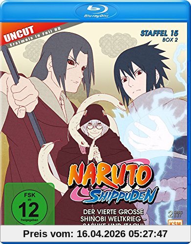 Naruto Shippuden Staffel 15 Box 2 (555-568, 14 Folgen) (2-Disc-Set) (Blu-ray)