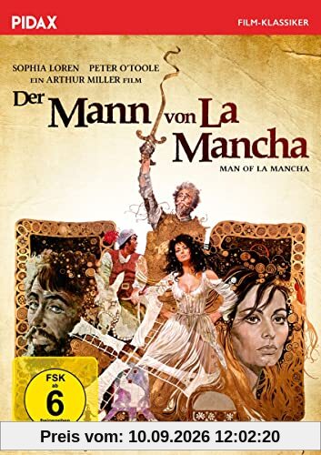 Der Mann von La Mancha (Man of La Mancha) / Preisgekröntes Meisterwerk mit Starbesetzung (Pidax Film-Klassiker)