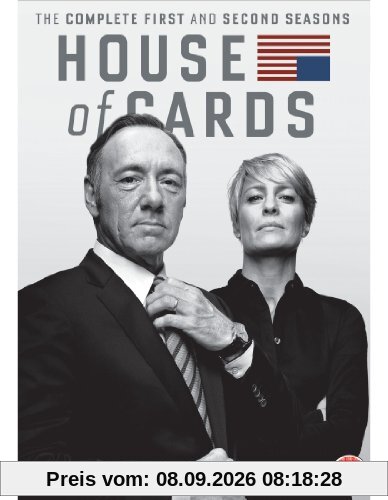 House of Cards - Complete Season 1 & 2 (8 DVDs) (UK-Import mit deutschem Ton)