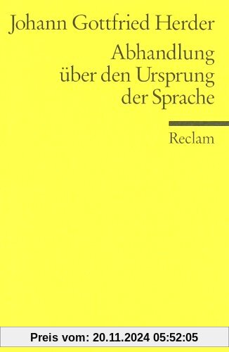 Abhandlung über den Ursprung der Sprache