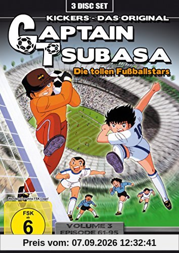 Captain Tsubasa Vol. 3 - Episode 61-95 [3 DVDs]