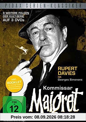 Kommissar Maigret, Vol. 4 / Weitere 9 Folgen der legendären Kultserie mit Rupert Davies nach dem Romanen von Georges Simenon (Pidax Serien-Klassiker) [3 DVDs]