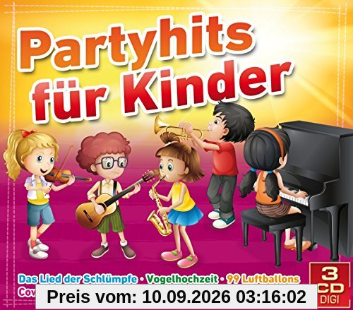 Partyhits für Kinder (inkl. Das Lied der Schlümpfe, So a schöner Tag, Das rote Pferd, uvm.)