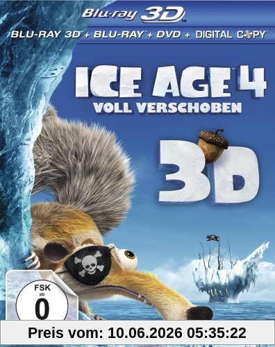 Ice Age 4 - Voll verschoben (+ Blu-ray + DVD + Digital Copy) [Blu-ray 3D]