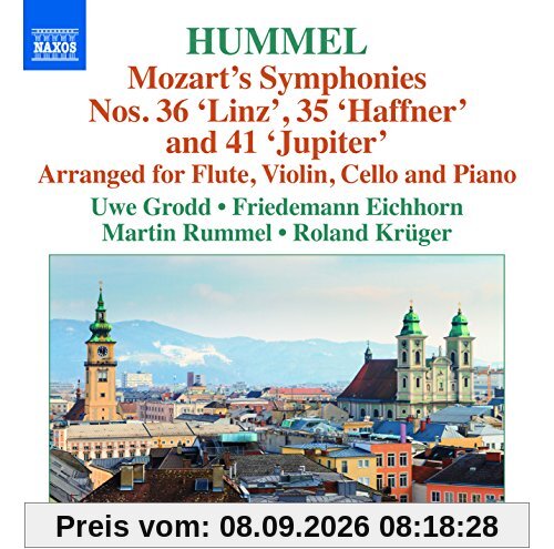 Hummel: Mozart-Sinfonien Nr. 35, 36 und 41 (Arr. Hummel)
