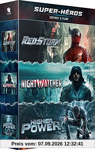 Super-héros - coffret 3 films : red storm + nightwatcher + higher power [FR Import]
