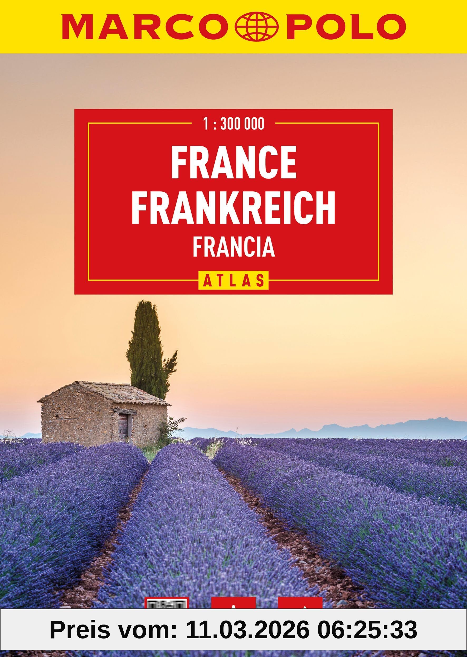 Marco Polo Verlag Marco Polo Reiseatlas Frankreich 1, 300.000, Mit Europa 1, 4, 5 Mio.
