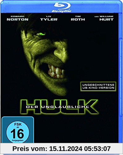 Der unglaubliche Hulk (ungeschnittene US-Kinoversion) [Blu-ray]