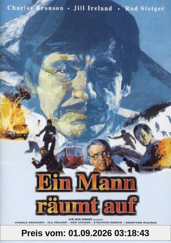 Ein Mann räumt auf
