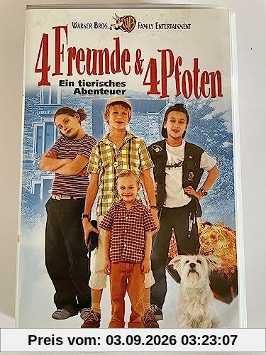 Vier Freunde und vier Pfoten [VHS]