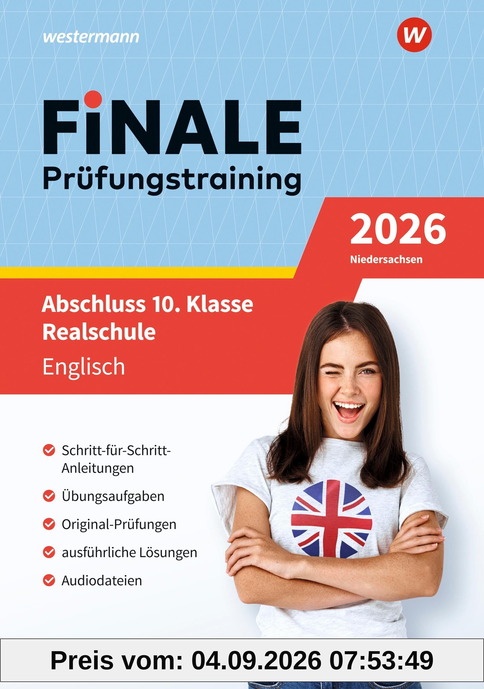 FiNALE Prüfungstraining Abschluss 10. Klasse Realschule Niedersachsen: Englisch 2026 Arbeitsbuch mit Lösungsheft und Audio-Dateien