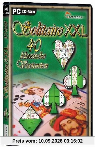 Solitaire XXL, CD-ROM 40 klassische Varianten. Für Windows 95/98/ME/2000/XP