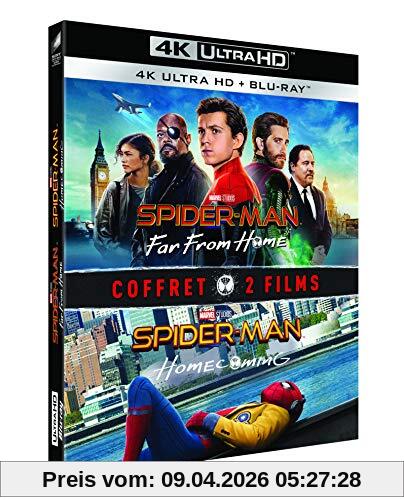 Coffret spider-man 2 films : homecoming ; far from home 4k ultra hd [Blu-ray] [FR Import]