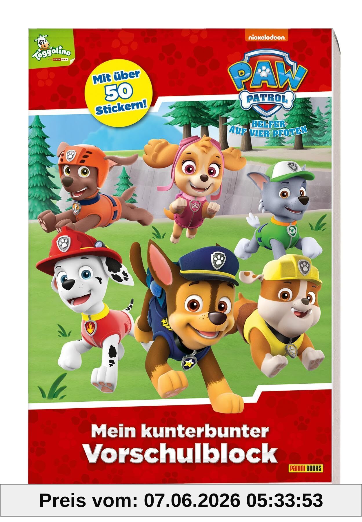 PAW Patrol: Mein kunterbunter Vorschulblock