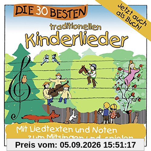 Die 30 besten traditionellen Kinderlieder - mit Liedtexten und Noten