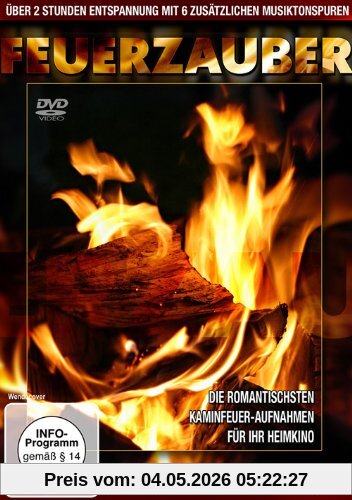 Feuerzauber , Kaminfeuer - Aufgezeichnet in modernster HD-Technik und 6 zusätzlichen Tonspuren