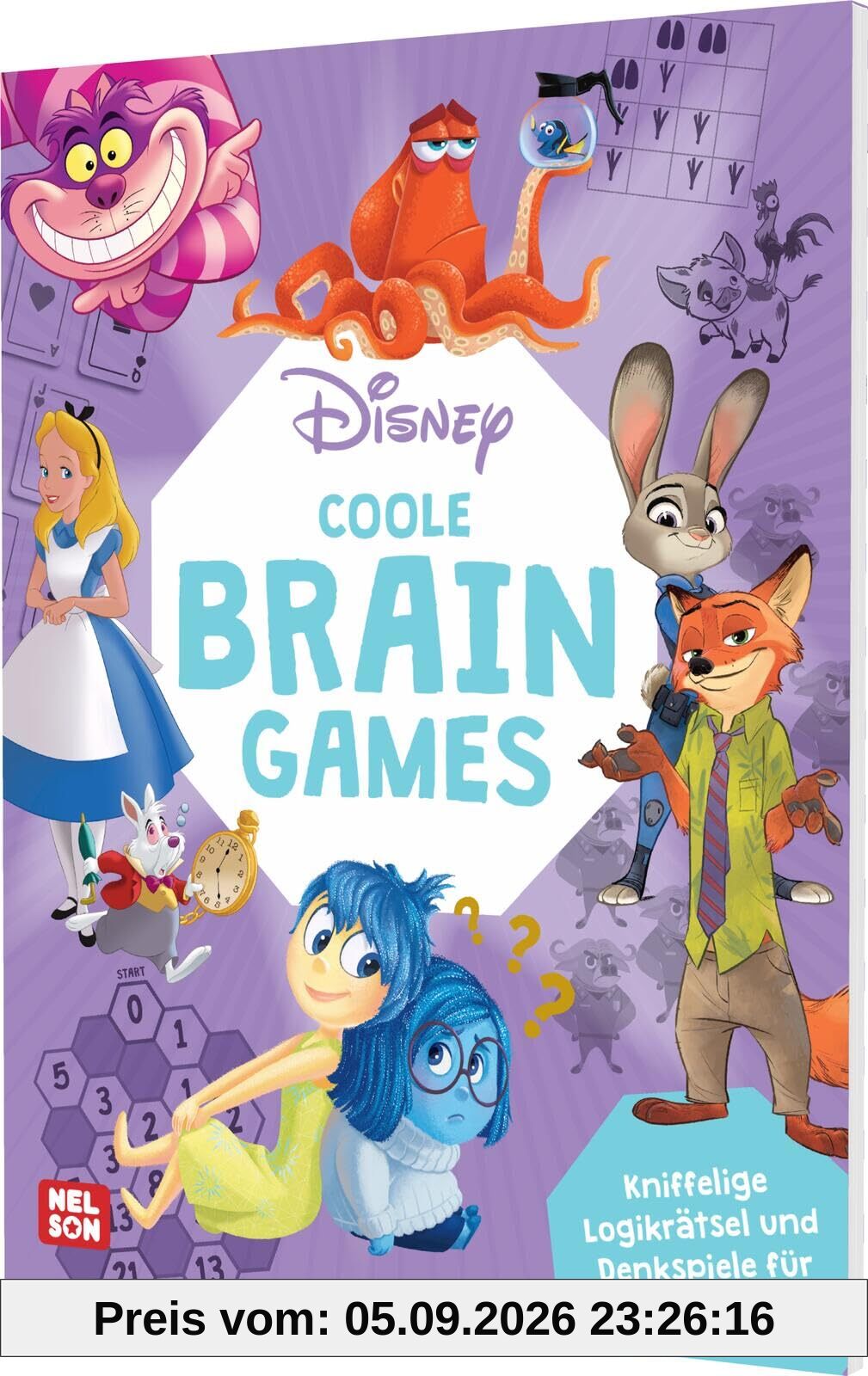 Disney: Disney Coole Brain Games: Kniffelige Logikrätsel und Denkspiele für Schulkinder!