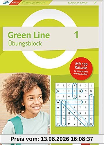 Green Line 1 (ab 2021) Klasse 5 - Übungsblock zum Schulbuch: 150 Rätsel zu Grammatik und Wortschatz (Green Line Übungsblock)