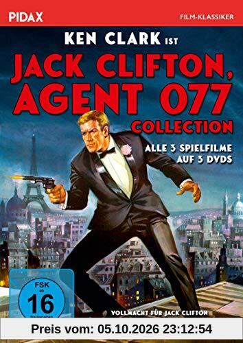 Jack Clifton, Agent 077 - Collection / Alle 3 Kultfilme mit Ken Clark (Pidax Film-Klassiker) [3 DVDs]