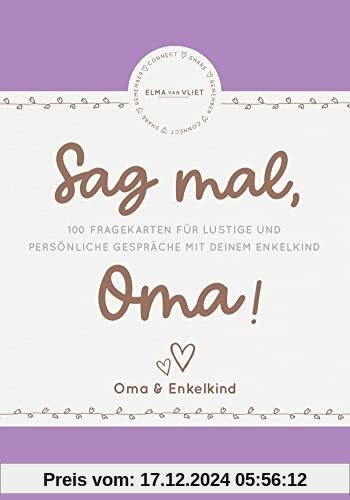 Elma van Vliet Sag mal, Oma!: Ein Spiel für Oma & Enkelkind - Das Fragespiel für tolle & besondere Momente mit deinem En