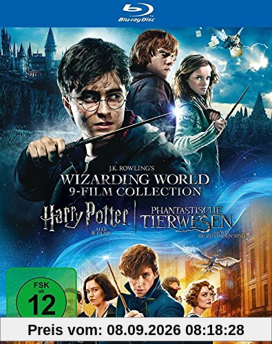Wizarding World 9-Film Collection: Alle Harry Potter Filme und Phantastische Tierwesen im Schuber (Limited Edition exklusiv bei Amazon.de) [Blu-ray]