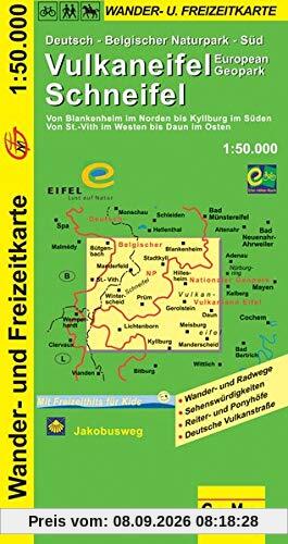Oberschwaben - Wanderkarte: Radwanderweg Donau - Bodensee. Oberschwäbische Barockstrasse. (Geo Map)