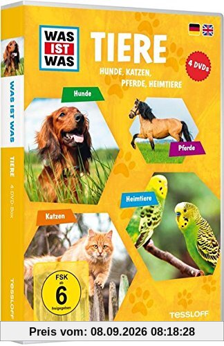 Was ist Was: Tiere - Hunde, Katzen, Pferde, Heimtiere [4 DVDs]