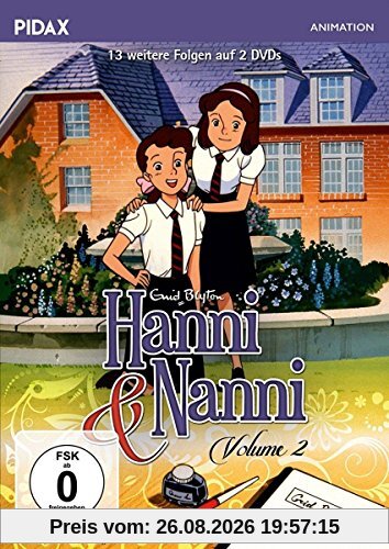 Hanni und Nanni - Vol. 2 / Weitere 13 Folgen der erfolgreichen Serie nach den Bestsellern von Enid Blyton (Pidax Animation) [2 DVDs]