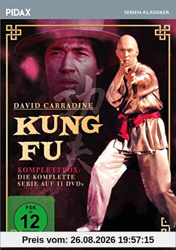 Kung Fu - Komplettbox - Ungekürzte Fassung / Die komplette Kultserie mit David Carradine (Pidax Serien-Klassiker) [11 DVDs]