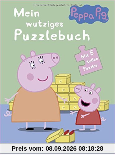Peppa: Mein wutziges Puzzlebuch: Mit 5 tollen Puzzles