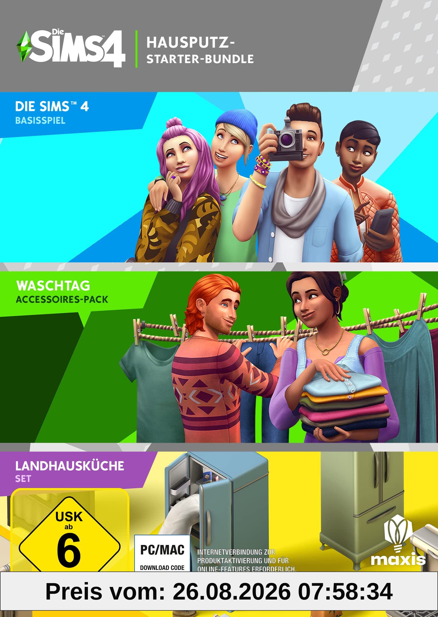 Electronic Arts Die Sims 4 Clean & Cosy Bundle PCWin | Code in der Box | Deutsch