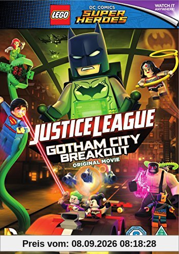 LEGO DC Justice League: Gotham City Breakout with Free Superhero Sticker Sheet [DVD] [2016] UK-Import, Sprache-Englisch.