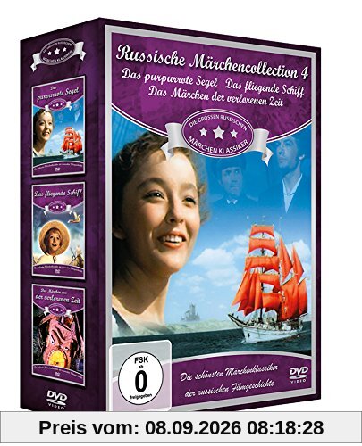 Russische Märchen-Collection 4 (3er-Schuber: Das purpurrote Segel - Das fliegende Schiff - Das Märchen von der verlorenen Zeit) [3 DVDs]