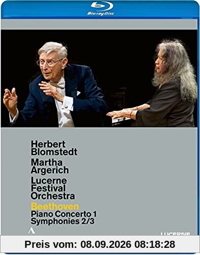 Beethoven: Klavierkonzert Nr.1 [Martha Argerich; Lucerne Festival Orchestra; Herbert Blomstedt; Live aus dem Konzertsaal des KKL Luzern, August 2020] [Blu-ray]