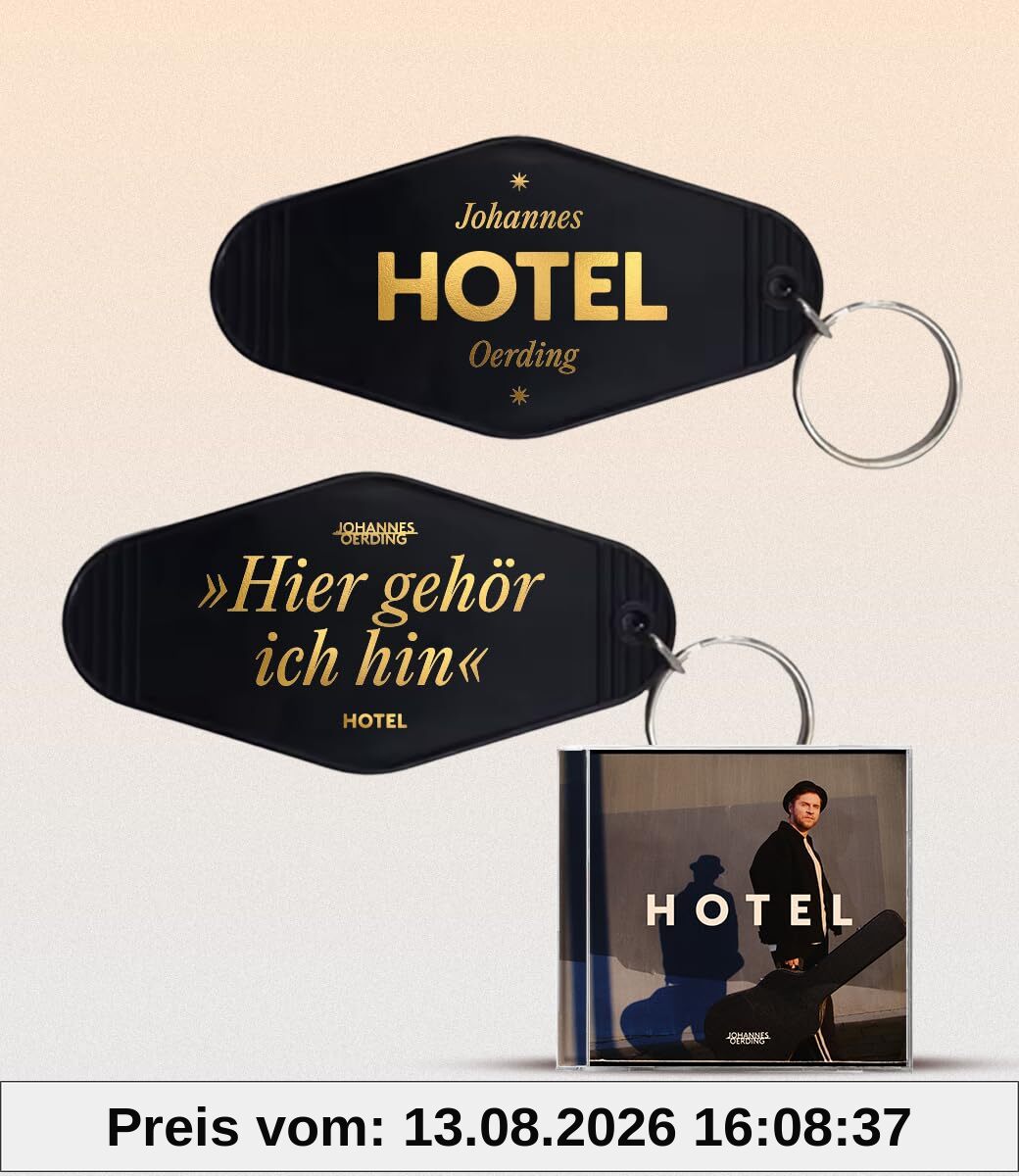 Johannes Oerding - “Hotel” CD + Schlüsselanhänger (Amazon Exklusiv)