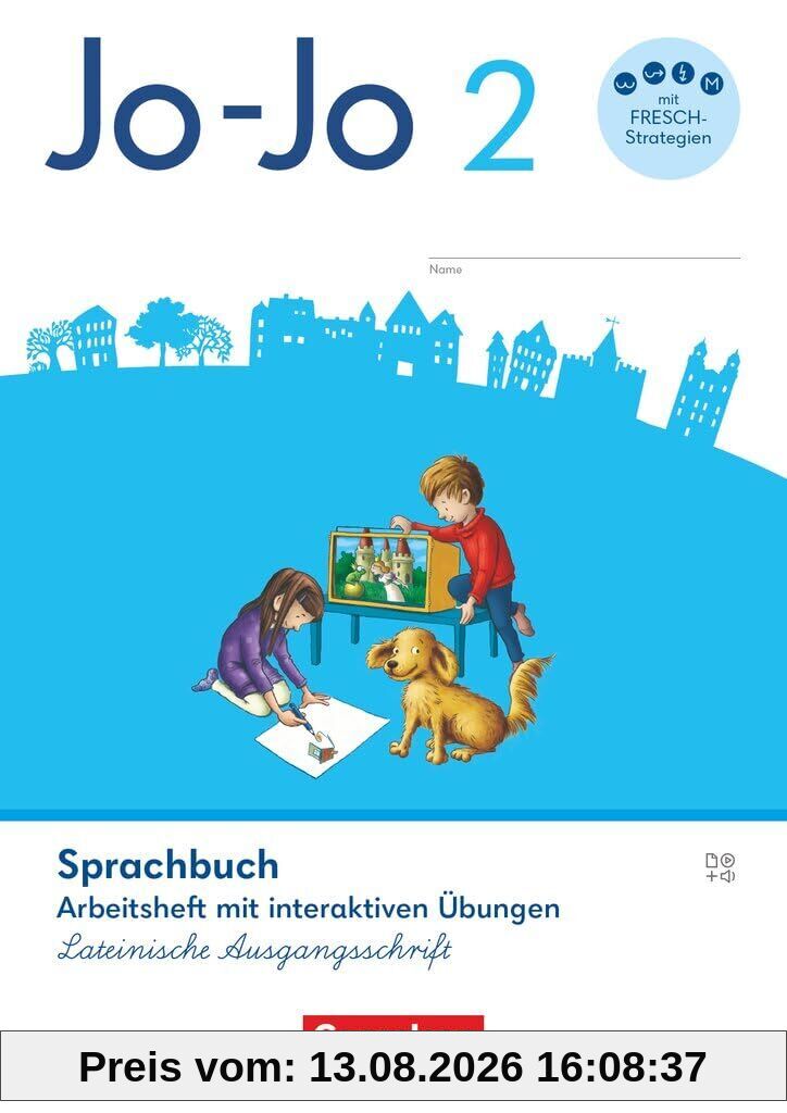 Jo-Jo Sprachbuch 2. Schuljahr - Allgemeine Ausgabe 2024 - Arbeitsheft mit interaktiven Übungen in Lateinischer Ausgangsschrift