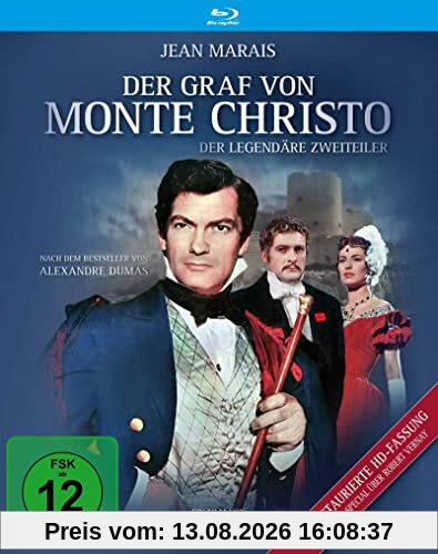 Der Graf von Monte Christo (Teil 1 & 2 mit Jean Marais / 1954) - Restaurierte Fassung [Blu-ray]