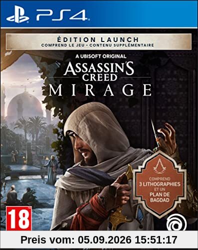 ASSASSIN'S CREED MIRAGE LAUNCH EDITION PS4