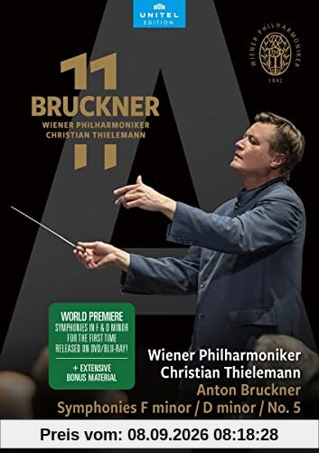 Bruckner 11 [Christian Thielemann & Wiener Philharmoniker, Wiener Musikverein, March 2021] [2 DVDs]