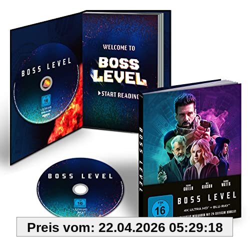 Boss Level - Mediabook - Limited Edtion (+ Blu-ray 2D)