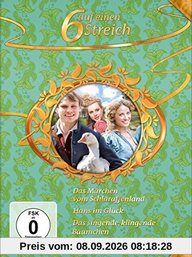 6 auf einen Streich - Märchen-Box Vol. 14: Das Märchen vom Schlaraffenland/ Hans im Glück/Das singende, klingende Bäumchen [3 DVDs]