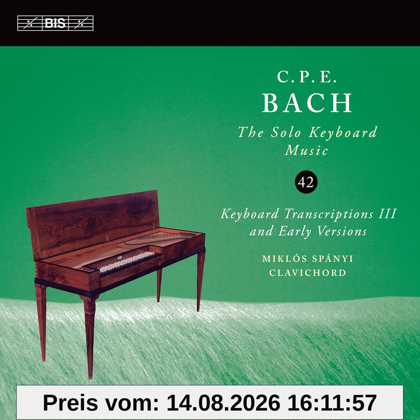 unbekannt C.P.E. Bach, Soloklaviermusik, Vol. 42