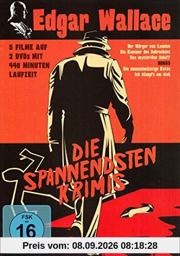 Edgar Wallace - Die spannendsten Krimis : Der Würger von London - Die Kammer des Schreckens - Das Mysteriöse Schiff - Die neunschwänzige Katze (2DVD)