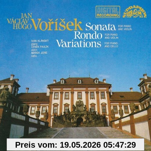 Ivan Klansky Vorisek, Sonata For Piano And Violin, Rondo For P., Variations For P. And Cello
