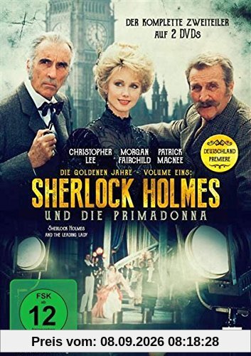 Sherlock Holmes - Die goldenen Jahre, Vol. 1: Sherlock Holmes und die Primadonna (The Leading Lady) / Der komplette 2-Teiler mit Christopher Lee und Patrick Macnee als Deutschlandpremiere [2 DVDs]